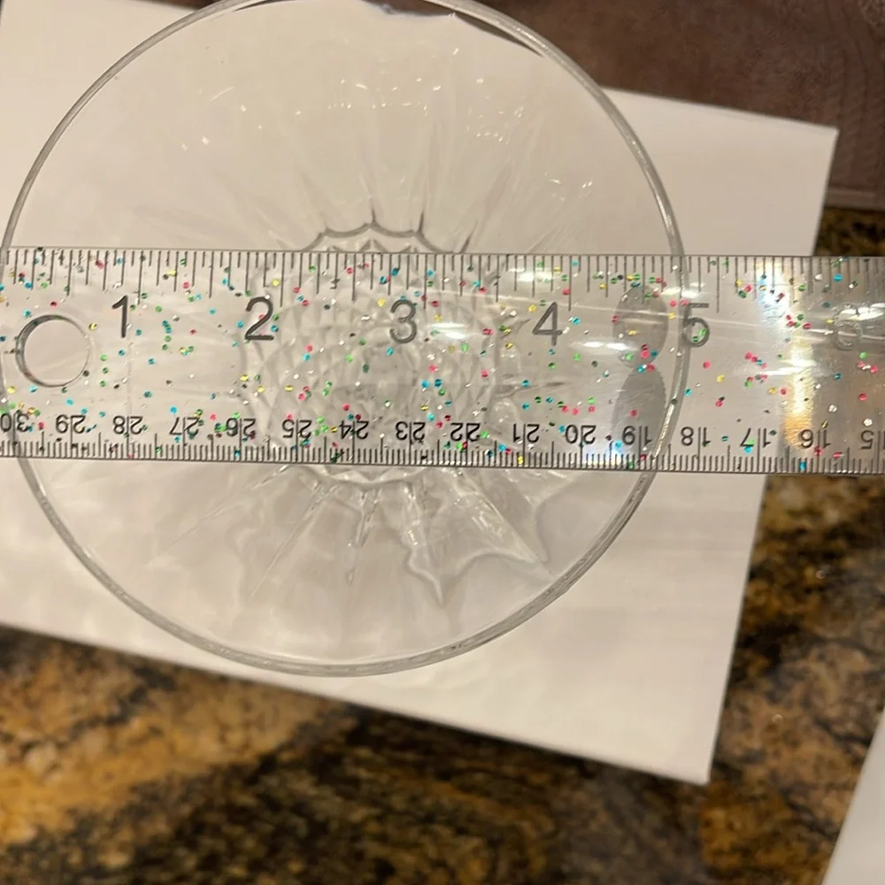 Bohemia 24% Lead Crystal Martini Glass NWT No Chips/Cracks Elegant‎ serving dish